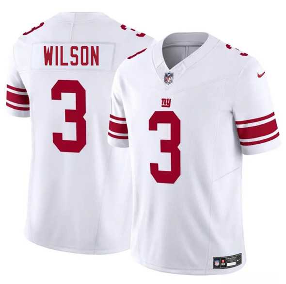 Men & Women & Youth New York Giants #3 Russell Wilson White 2025 F.U.S.E. Vapor Untouchable Limited Stitched Jersey